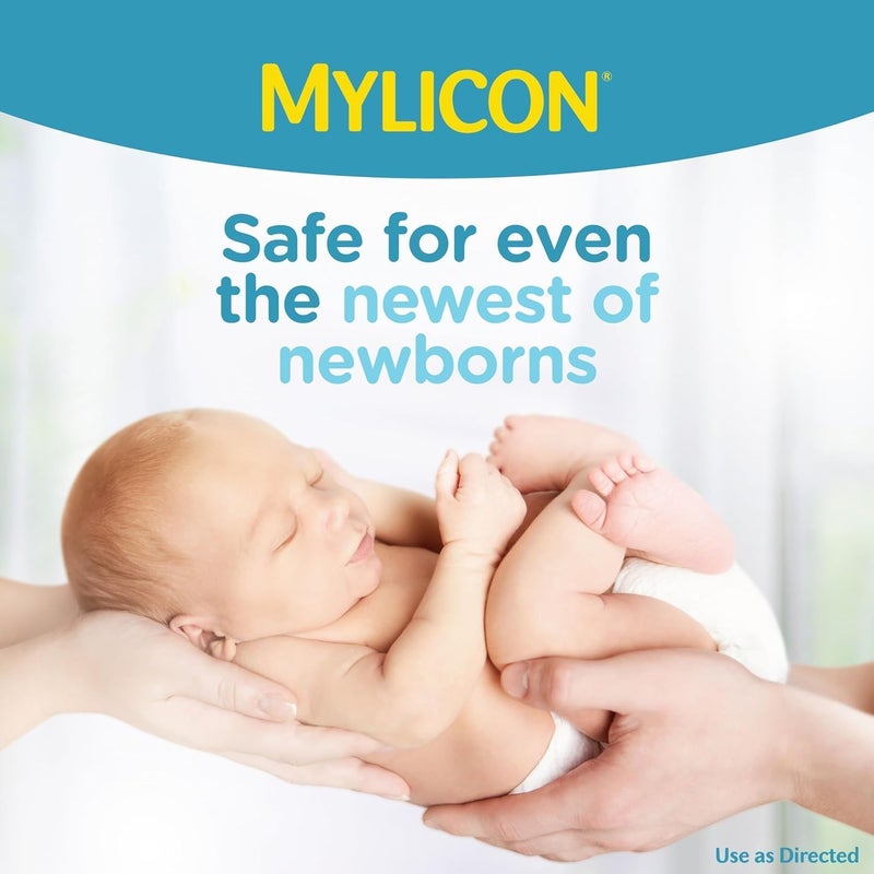 Mylicon Gas Relief Drops for Infants and Babies, Dye Free Formula, 1 Fluid Ounce with Updated Syringe (2-Pack) - Image 4